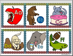 Bulletin Board: Alphabet Animals Border