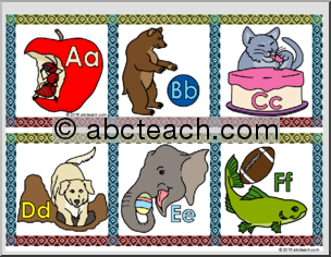 Bulletin Board: Alphabet Animals Border