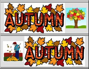 Bulletin Board: Straight Border Autumn (color)
