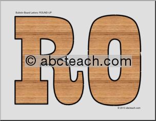 Bulletin Board: Wood Design Letters “Round-Up”