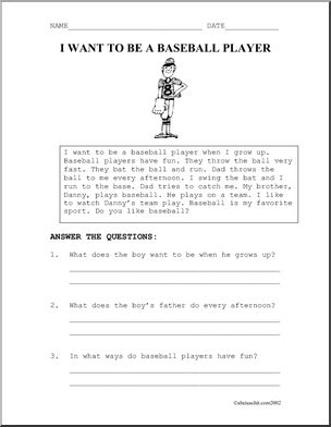 Fiction: Baseball Player (primary)