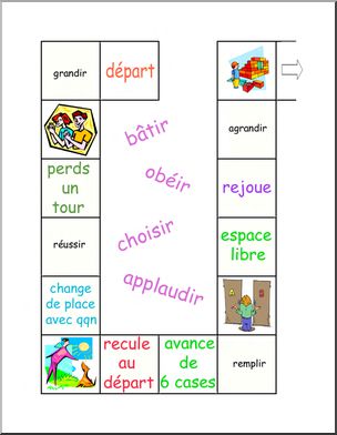 French: Jeu des verbes  “-ir” 1 de 2