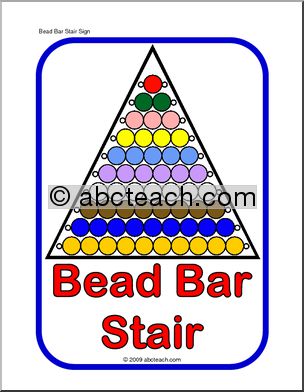 Sign: Bead Bar (Montessori)