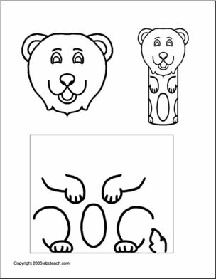 Craft: Paper Roll Pal -Bear (preschool/ primary)