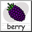 Clip Art: Basic Words: Berry Color (poster)