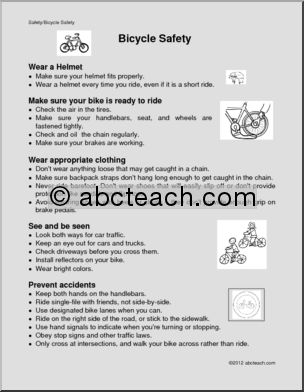 Comprehension: Bicycle Safety (elem)