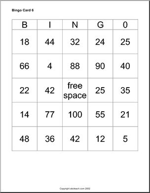 Bingo Cards Set 2