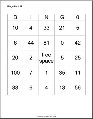 Bingo Cards Set 3