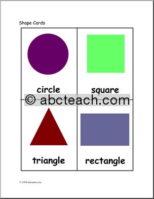 Flashcards: Shapes (color)