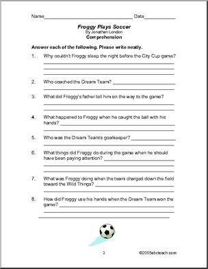 Froggy Plays Soccer (primary) Book