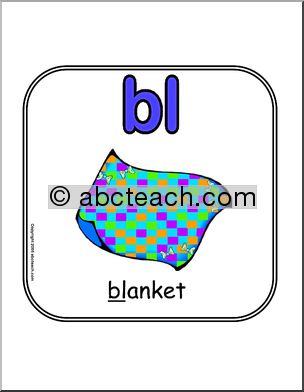 Consonant Blend BL Sign