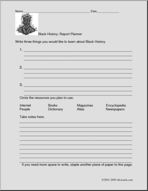 Research Planner: Black History