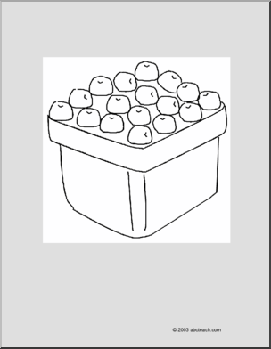 Coloring Page: Blueberries