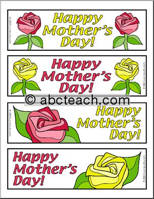 Bookmark: Happy Mother’s Day (color)
