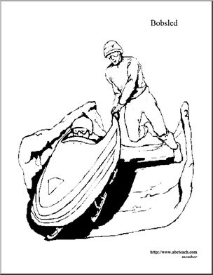Coloring Page: Bobsled