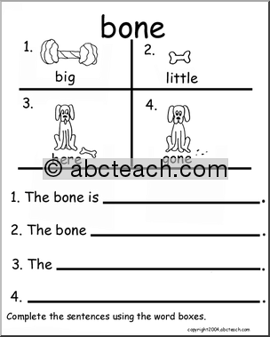 Beginning Writing Practice, Set 3a (bone)
