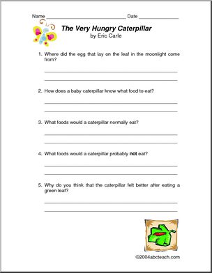 Book: The Very Hungry Caterpillar (primary)