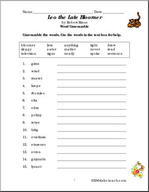 Leo the Late Bloomer Book I abcteach.com