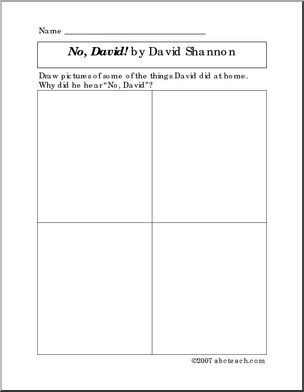 Book: No, David  (preschool/primary)