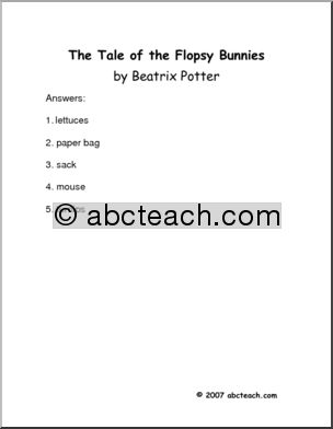 The Tale of the Flopsy Bunnies (primary) Book