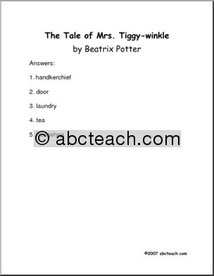 The Tale of Mrs. Tiggywinkle (primary) Book
