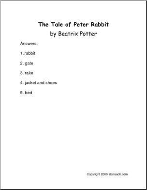 The Tale of Peter Rabbit (pre-k/primary) Book