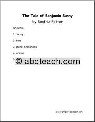 The Tale of Benjamin Bunny (primary) Book