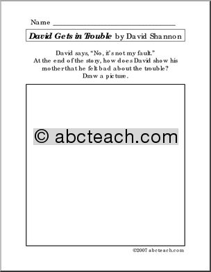 Book: David Gets in Trouble (preschool/primary)
