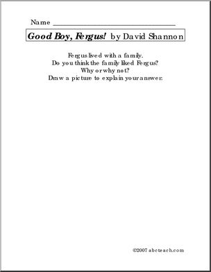 Book: Good Boy, Fergus (preschool, primary)