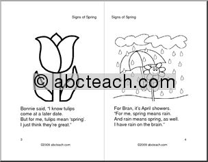 Booklet: Signs of Spring (primary)
