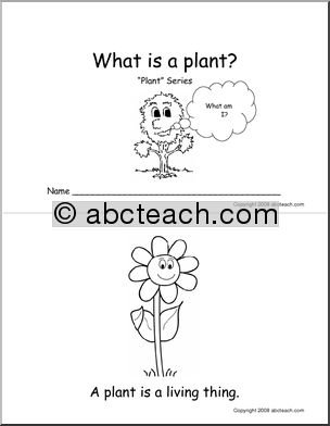 Booklet: What Is a Plant? (primary/elem) -b/w
