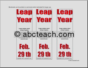 Bookmark: Leap Year