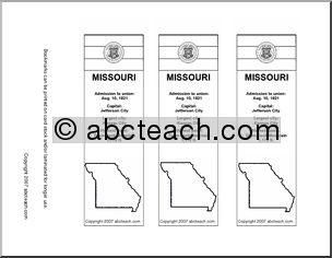Bookmark: U.S. States – Missouri (b/w)