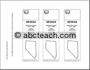 Bookmark: U.S. States – Nevada (b/w)