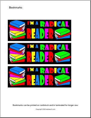 Bookmark: I’m a Radical Reader (color)