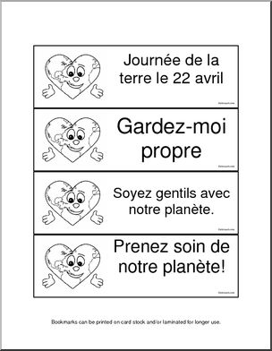 French: Marque-Pages- Earth Day