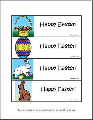 Bookmarks: Easter (color)