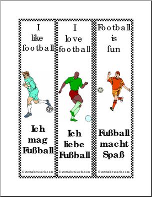 Bookmarks: German — Football theme (1)