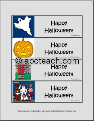Bookmarks: Halloween (color)