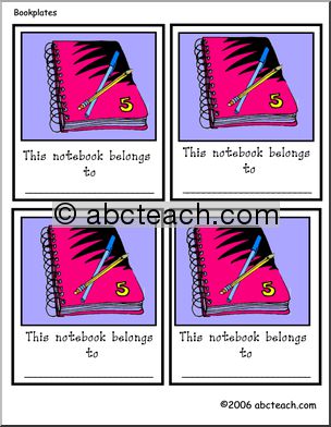 Bookplate: for Notebooks – color