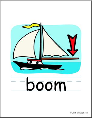 Clip Art: Basic Words: Boom Color (poster)