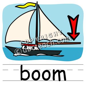 Clip Art: Basic Words: Boom Color (poster)