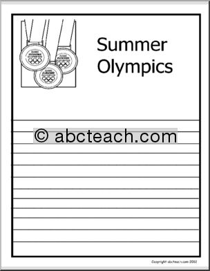 Summer Olympics (elementary) Writing Paper