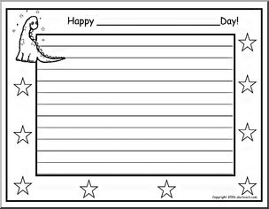 Border Paper: Happy____Day! (b&w)