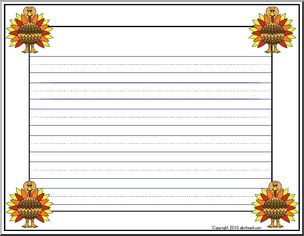 Border Paper: Thanksgiving (primary/elem color)