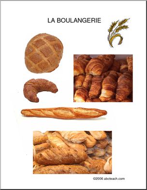 French: Poster–Boulangerie–Baker