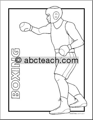 Coloring Page: Sport – Boxing