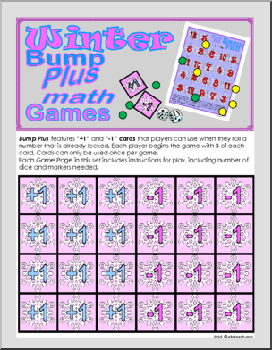 Math Game: Bump Plus: Mini-Set – Winter Theme