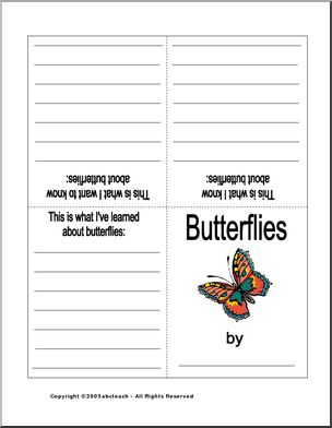 KWL:  Butterflies (booklet, color)