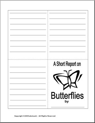 Report Form: Butterflies (b/w)